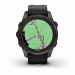 Часы Garmin Fenix 7S PRO Sapphire Solar Edition 42 мм титановый угольно-серый DLC с силиконовым ремешком 010-02776-11