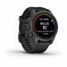 Часы Garmin Fenix 7S PRO Sapphire Solar Edition 42 мм титановый угольно-серый DLC с силиконовым ремешком 010-02776-11