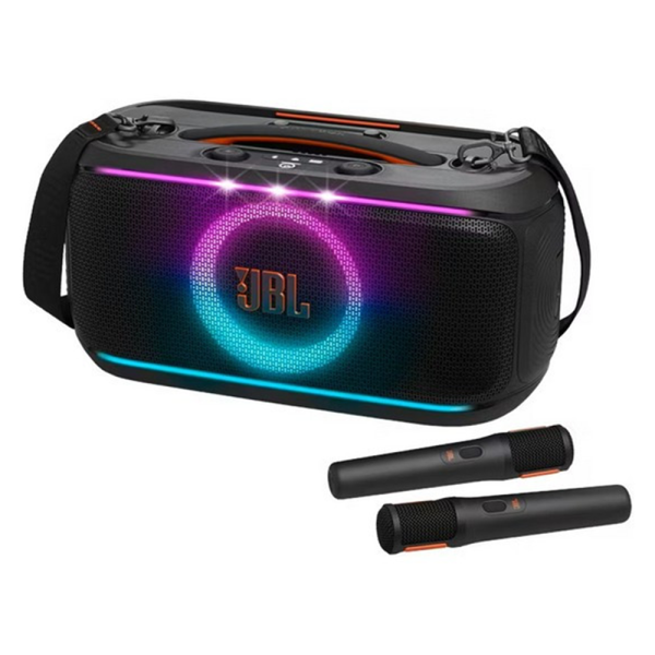 Портативная акустика JBL PartyBox On-The-Go 2 c двумя микрофонами (JBLPARTYBOXOTG2BAS) Black