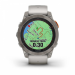 Часы Garmin Fenix 7 PRO Sapphire Solar 47 мм титановый серый с серо-оранжевым ремешком 010-02777-21