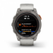 Часы Garmin Fenix 7 PRO Sapphire Solar 47 мм титановый серый с серо-оранжевым ремешком 010-02777-21