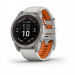 Часы Garmin Fenix 7 PRO Sapphire Solar 47 мм титановый серый с серо-оранжевым ремешком 010-02777-21