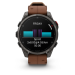Часы Garmin Fenix 8 Pro 51 мм AMOLED Sapphire Carbon Grey DLC Titanium / Chestnut Leather Band (010-03199-40)