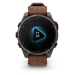 Часы Garmin Fenix 8 Pro 51 мм AMOLED Sapphire Carbon Grey DLC Titanium / Chestnut Leather Band (010-03199-40)