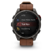 Часы Garmin Fenix 8 Pro 51 мм AMOLED Sapphire Carbon Grey DLC Titanium / Chestnut Leather Band (010-03199-40)