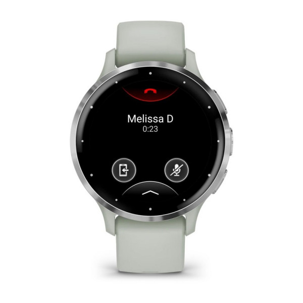 Часы Garmin Venu 3S серо-зеленый с серебристым безелем 010-02785-01