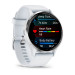 Часы Garmin Venu 3 белые с серебристым безелем, (010-02784-00)
