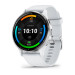 Часы Garmin Venu 3 белые с серебристым безелем, (010-02784-00)