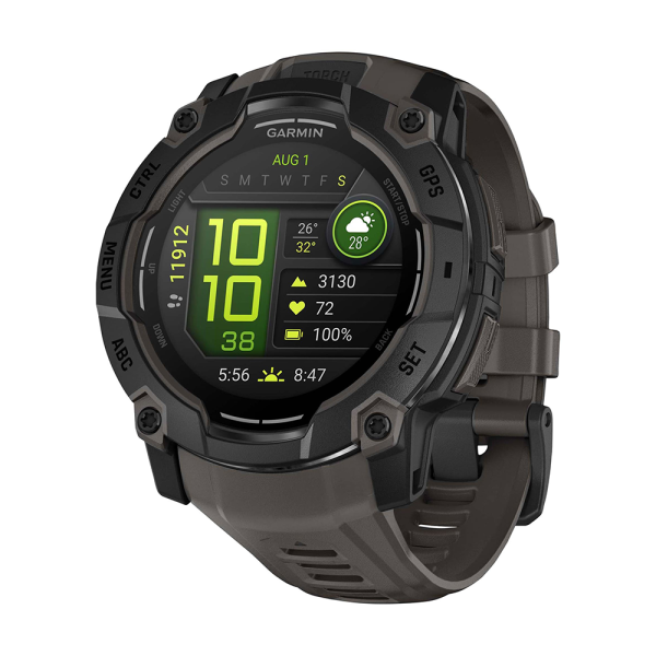 Часы Garmin Instinct 3 Amoled 50 мм Black with Charcoal Band 010-03020-00