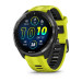 Часы Garmin FORERUNNER 965 черные, темно-серый DLC титановый безель, с желто-черным ремешком 010-02809-12