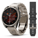 Часы Garmin Fenix 8 47 мм Amoled Sapphire Bare Titanium, Graphite с титановым ремешком (010-02904-40)