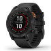 Часы Garmin Fenix 7 Pro Solar серый с черным ремешком 010-02777-01