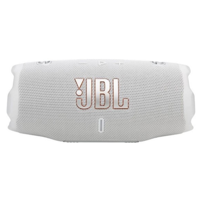 Портативная акустика JBL Charge 6 White (JBLCHARGE6WHT), влагозащищенная