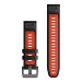 Ремешок Garmin QuickFit 22 Watch Bands Black/Flame Red Silicone 010-13280-06