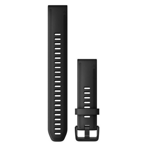 Ремешок Garmin QuickFit 20 мм Black Silicone (Large) (010-12942-00)