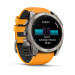 Часы Garmin Fenix 8 47 мм Amoled Sapphire Titanium Spark Orange/Graphite (010-02904-11)