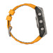 Часы Garmin Fenix 8 47 мм Amoled Sapphire Titanium Spark Orange/Graphite (010-02904-11)