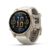 Часы Garmin Fenix 8, 43 мм, AMOLED, Sapphire Soft Gold with fog Gray/Dark sandstone silicone band (010-02903-11)