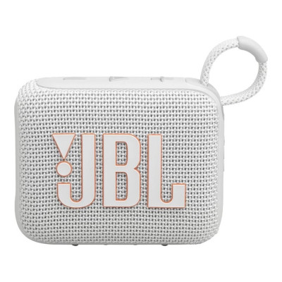 Портативная колонка JBL Go4, влагозащищенная, White (GO4-WTH)