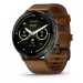 Часы Garmin Venu 4 45 мм Slate with Black Silicone Band and Brown Leather Band (010-03014-03)