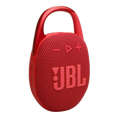 Портативная акустика JBL Clip 5 Red, влагозащищенная, JBLCLIP5RED