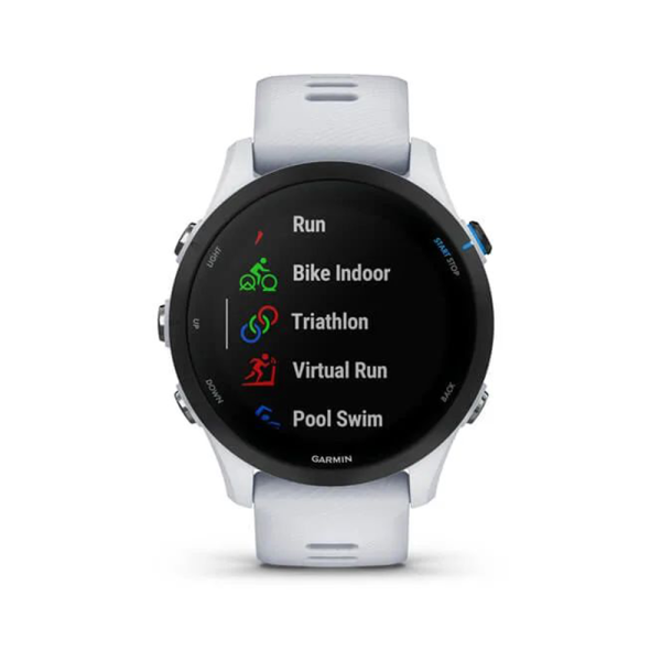 Часы Garmin FORERUNNER 255 Music белый с белым ремешком 010-02641-31